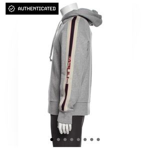 GUCCI 2018 striped hoodie XXL